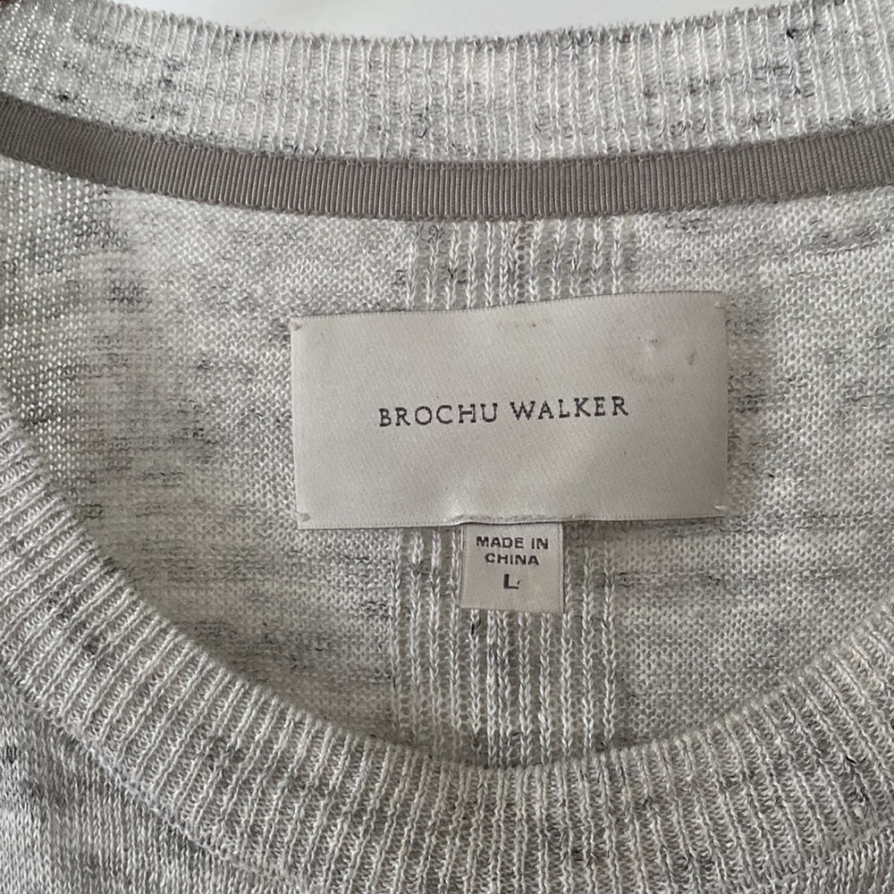 Brochu Walker Tie Sleeve Linen Sweater - Picture 2 of 7